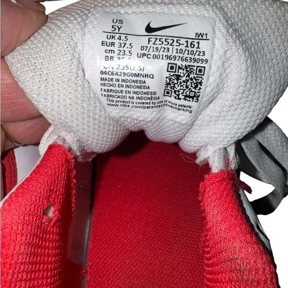 Nike Red and White Athletic Shoes